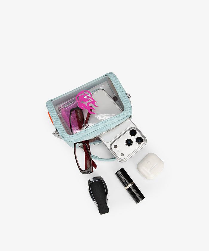 WNBA Portland Fire Mini Clear Crossbody Bag