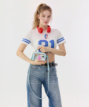 WNBA Portland Fire Mini Clear Crossbody Bag