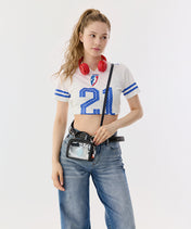 WNBA Portland Fire Mini Clear Crossbody Bag
