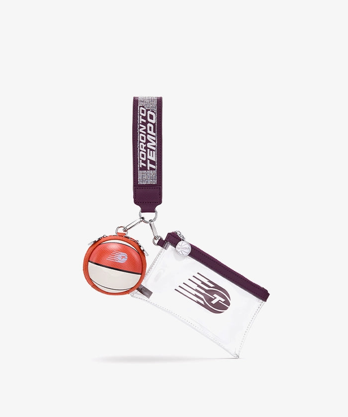 WNBA Toronto Tempo Clear Wristlet Set