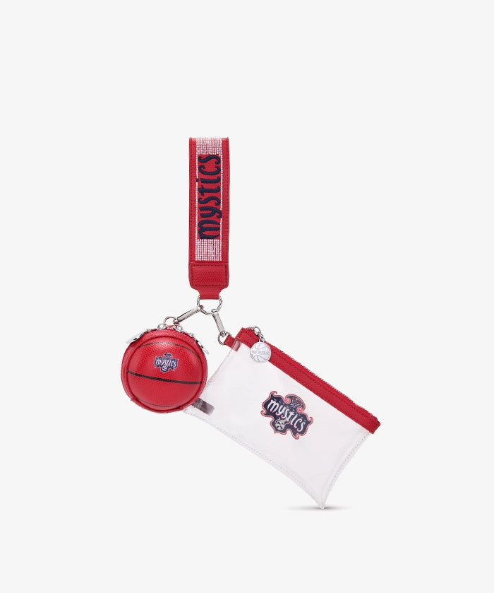 WNBA Washington Mystics Clear Wristlet Set